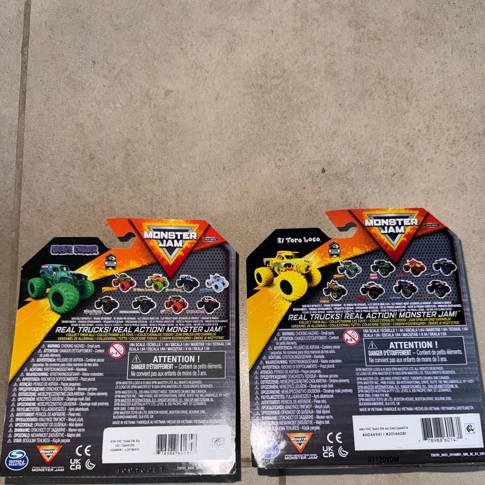 Grave Digger and El Toro Loco Toy Trucks‎ over charged